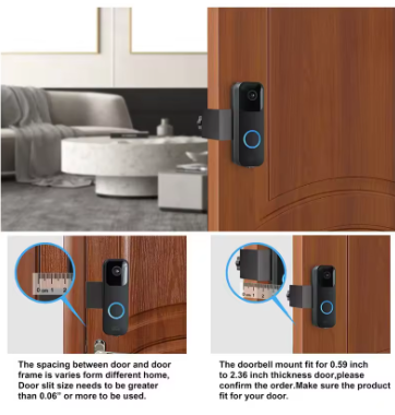 All-New Blink Doorbell Corner Mount | Adjustable Angle (15°/30°/45°) Mount Kit for Blink Video Doorbell